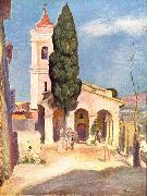 Pierre-Auguste Renoir Kirche in Cagnes France oil painting artist